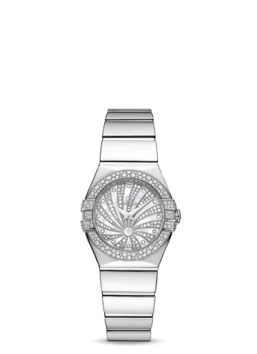 Omega Constellation Quartz 24 Polished White Gold / Diamond / MOP Supernova